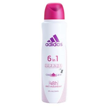 Adidas 6 in 1  Cool & Care spray anti-perspirant pentru femei 150 ml