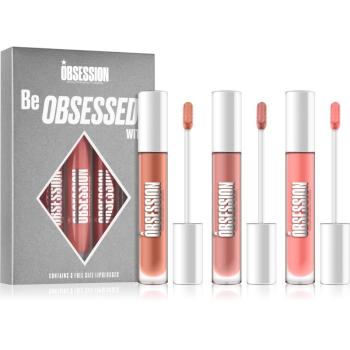 Makeup Obsession Be Obsessed With set îngrijire buze culoare Hooked, Entranced, Captivated 3 x 5 ml
