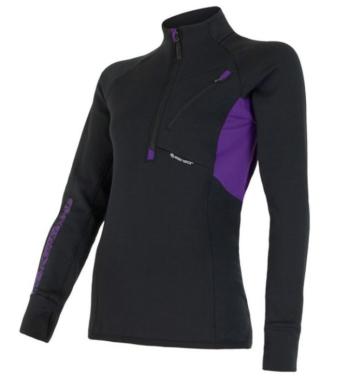 femei tricoul Sensor Tecnostretch negru violet 15200044