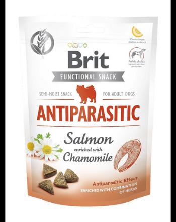 BRIT Care Dog Functional snack antiparasitic 3x150 g recompense antiparazitare cu somon