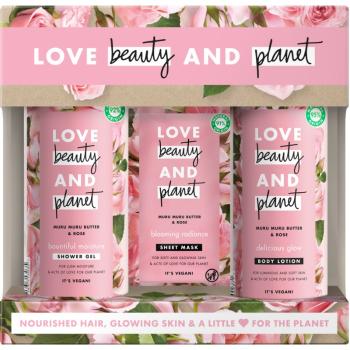 Love Beauty & Planet Blooming Radiance Muru Muru Butter & Rose set cadou (corp si fata)
