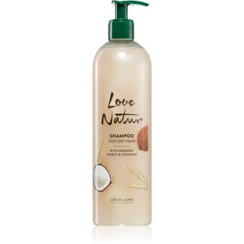 Oriflame Love Nature Organic Wheat & Coconut sampon hidratant pentru par uscat 500 ml