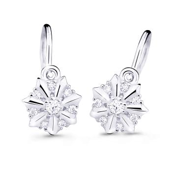 Cutie Jewellery Cercei fermecători pentru copii din aur alb C2754-10-X-2 alb