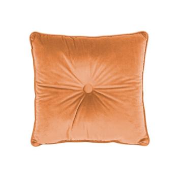 Pernă Tiseco Home Studio Velvet Button, 45 x 45 cm, portocaliu