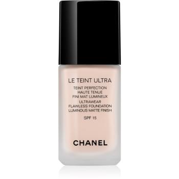 Chanel Le Teint Ultra machiaj matifiant de lungă durată SPF 15 culoare 10 Beige 30 ml