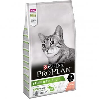 PURINA Pro Plan Sterilised OptiRenal, Somon, hrană uscată pisici sterilizate, 10kg