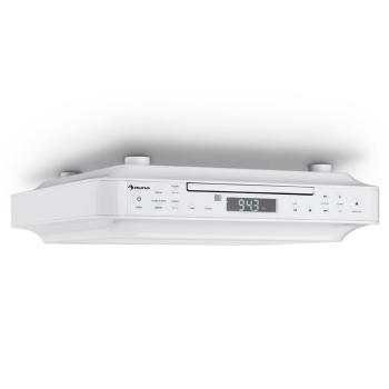 Auna KRCD-100 BT, radio de bucătărie pentru instalare, CD, MP3, radio, culoare albă
