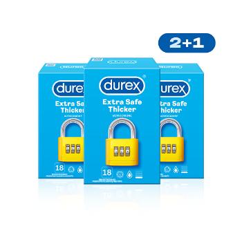 Durex prezervative Extra Safe 2+1