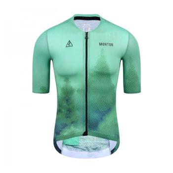 
                 MONTON Tricou de ciclism cu mânecă scurtă - FOREST - verde  
            