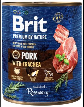 BRIT Premium by Nature Set hrana umeda pentru caini adulti, cu porc 6 x 800 g