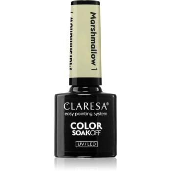 Claresa SoakOff UV/LED Color Marshmallow lac de unghii sub forma de gel culoare 1 5 g