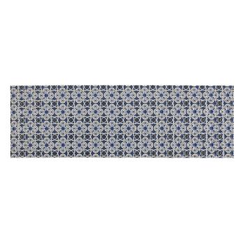 Covoraș de baie alb/albastru din plastic 65x200 cm Murcia – Wenko