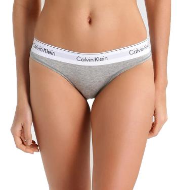 Calvin Klein Chiloți pentru femei Thong F3786E-020 Grey S