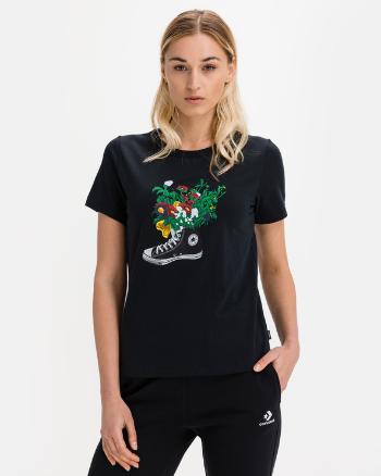 Converse Flowers Are Blooming Tricou Negru