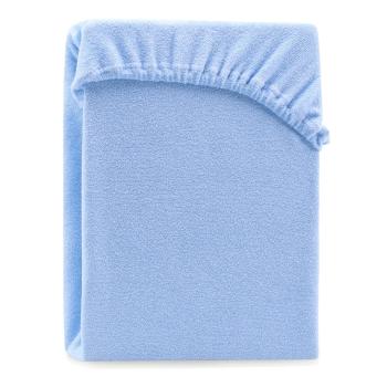 Cearșaf elastic pentru pat dublu AmeliaHome Ruby Siesta, 180-200 x 200 cm, albastru deschis