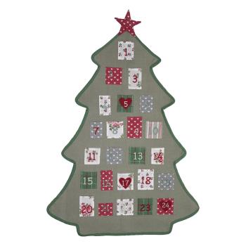 Calendar de advent din bumbac Green Gate Charline Tree