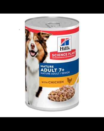 HILL'S Science Plan Canine Mature Adult Chicken 370 g Conserva pentru caini maturi si seniori, cu pui