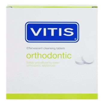 Vitis Orthodontic comprimate de curățare pentru aparatul dentar și proteze dentare detasabile 32 buc