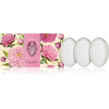 La Florentina Arboreal Peony Hand Soap set de săpunuri solide bujor 3x150 g