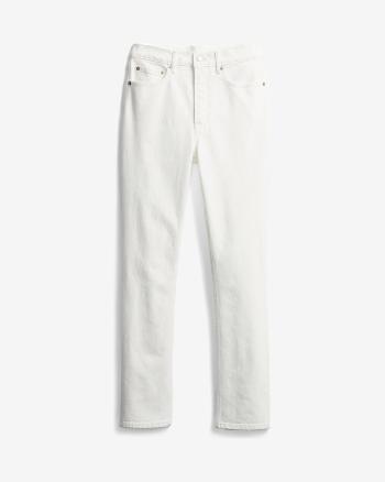 GAP Cigarette With Secret Smoothing Pockets Jeans Alb