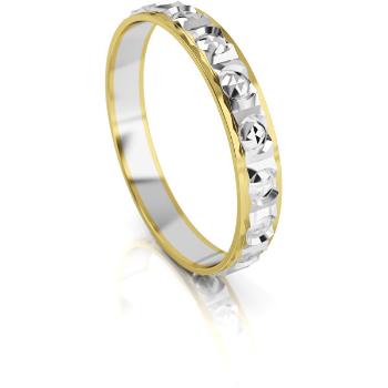 Art Diamond Inel bicolor din aur pentru bărbați AUG303 62 mm