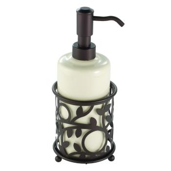 Dozator săpun iDesign Vine, 384 ml, bronz