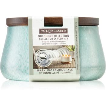 Yankee Candle Outdoor Collection Sparkling Lemongrass lumânare parfumată Outdoor 283 ml