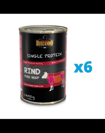 BELCANDO Single Protein hrana umeda pentru caini, cu vita 6x400 g