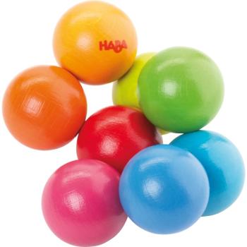 Haba Wooden Rattle Balls jucărie zornăitoare din lemn 6 m+ 1 buc