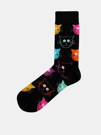 Happy Socks Cat Șosete Negru