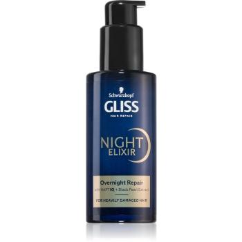 Schwarzkopf Gliss Night Elixir elixir leave-in pentru par deteriorat 100 ml