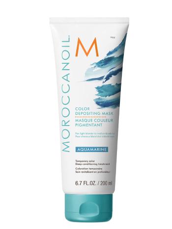 Moroccanoil Mască tonifiantă pentru păr Aquamarine (Color Depositing Mask) 30 ml