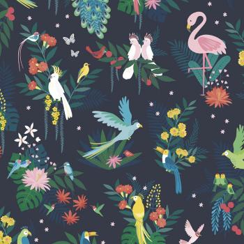 Tapet pentru copii 10 m x 50 cm Birds Carnival – Lilipinso