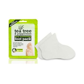 XPel Șosete hidratante pentru picioare Tea Tree &amp; Peppermint (Deep Moisture Foot Pack) 1 pereche
