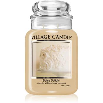 Village Candle Dolce Delight lumânare parfumată  (Glass Lid) 602 g