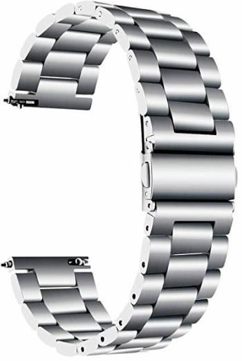 4wrist Curea de oțel -Argintie 20 mm