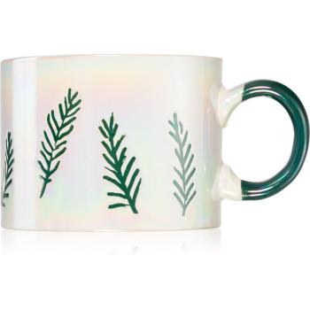 Paddywax Cypress & Fir Ceramic Mug White lumânare parfumată 226 g