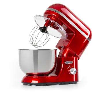 Klarstein Bella Elegance, robot de bucătărie, 1300 W, 1,7 HP, 6 nivele, 5 litri, roșu