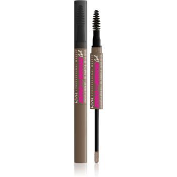 NYX Professional Makeup Zero To Brow Gel gel pentru sprancene cu aplicator culoare 05 Ash Brown 2 ml