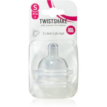 Twistshake Anti-Colic Teat tetină pentru biberon Small 0m+ 2 buc