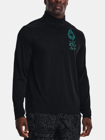 Under Armour UA Destroy All Miles 1/2 Zip Tricou Negru