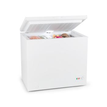 Klarstein Iceblok Eco, ladă frigorifică, A +++, 200 l, 2 coșuri suspendate, roți, alb
