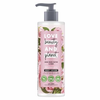 Love Beauty and Planet Loțiune de corp cu ulei de trandafir și unt de muru muru (Body Lotion) 400 ml