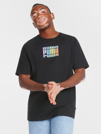 Puma Multicolor Graphic Tricou Negru