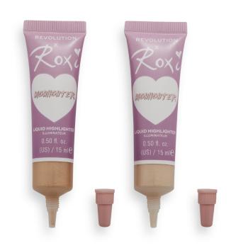 Revolution Set de iluminatoare lichide X Roxi (Cherry Blossom Liquid Highlighter Duo) 2 x 15 ml