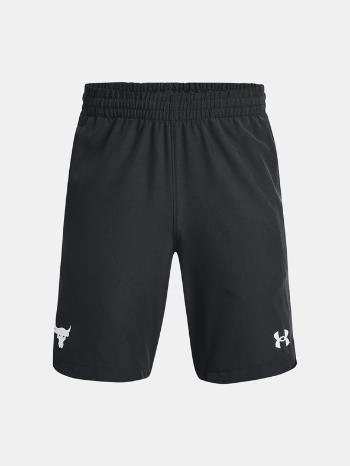 Under Armour UA Project Rock Woven Pantaloni scurţi pentru copii Negru