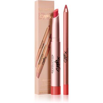 Makeup Revolution Soph X Lip Kit creion contur buze balsam culoare Candy Icing 1,9 g