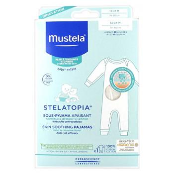 Mustela Pijama calmanta pentru bebeluși pentru piele atopică 12-24 luni (Skin Soothing Pajamas)