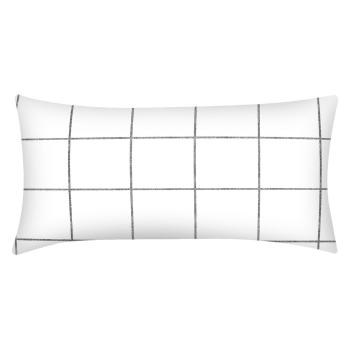 Față de pernă decorativă din bumbac percale Westwing Collection, 40 x 80 cm, alb