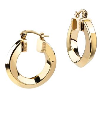 Guess Cercei cercuri auriți Hoops Don`t Lie JUBE01485JWYG